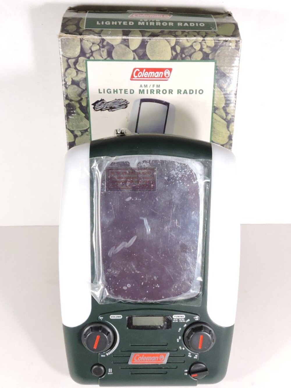 Coleman AM/FM Lighted Mirror Radio - Camping Cabin Accessory